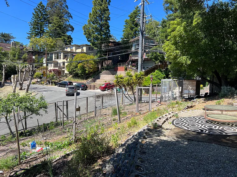 Side yard view from back corner of house, facing Glendale