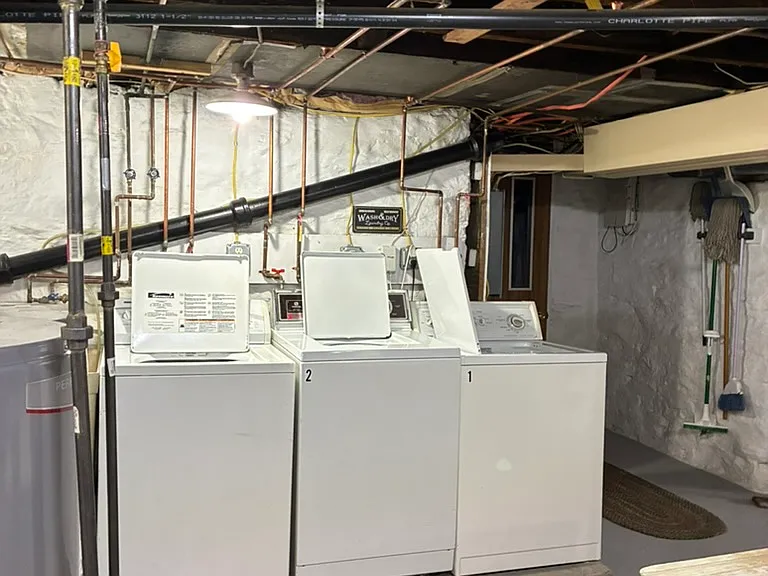 Each apartment has it's own washer