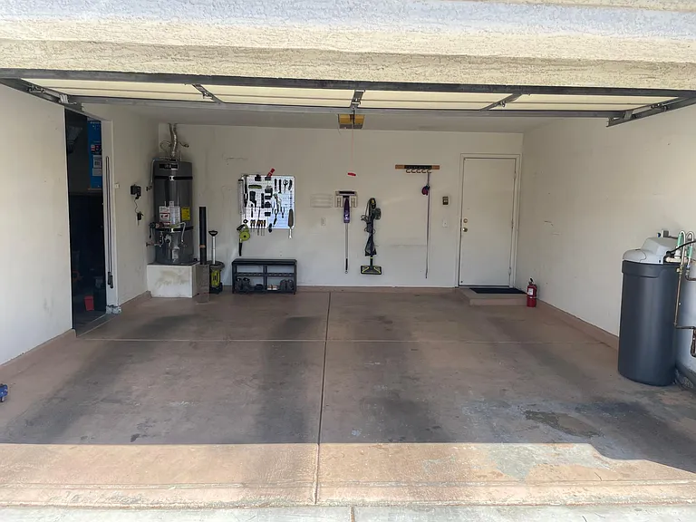 Double garage bay