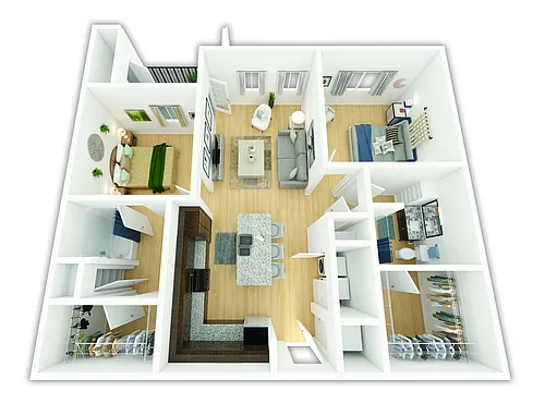 Floor plan B2-HC