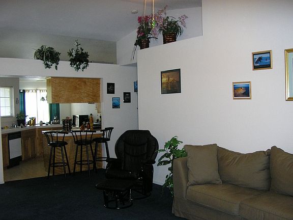 From spacious living, viewing the kitchen/dinette area