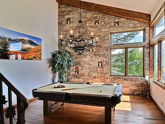 Pool table (converts to seated dining room table)