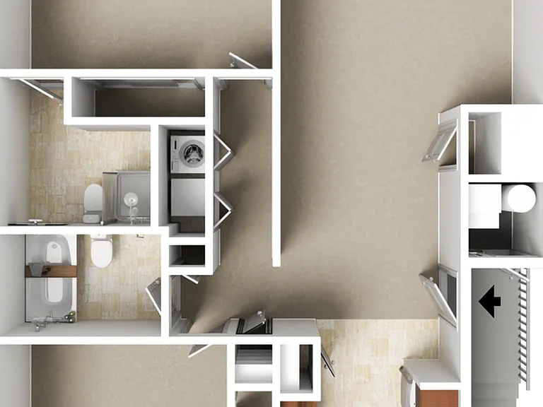 2 Bed, 2 Bath