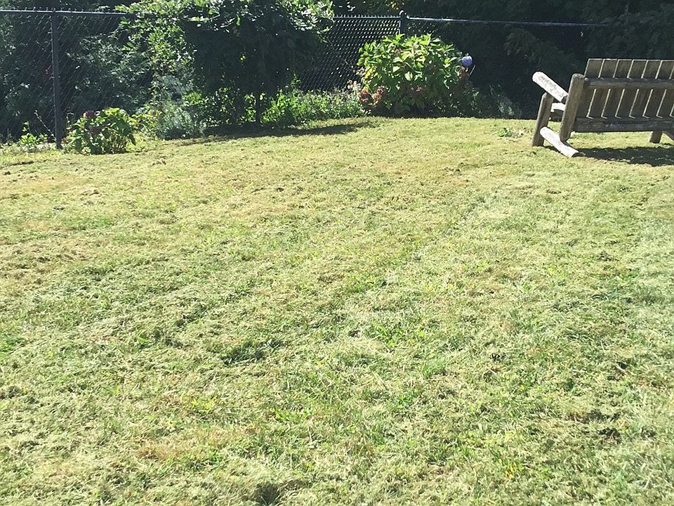 large private rear lawned yard