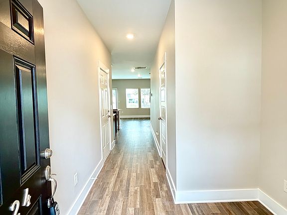 Laminate flooring on the first level.