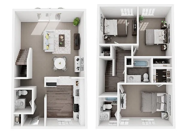 Floor plan Greenwood Renovated - Unfinished Basement