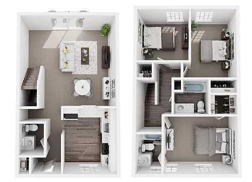 Floor plan Greenwood Renovated - Unfinished Basement