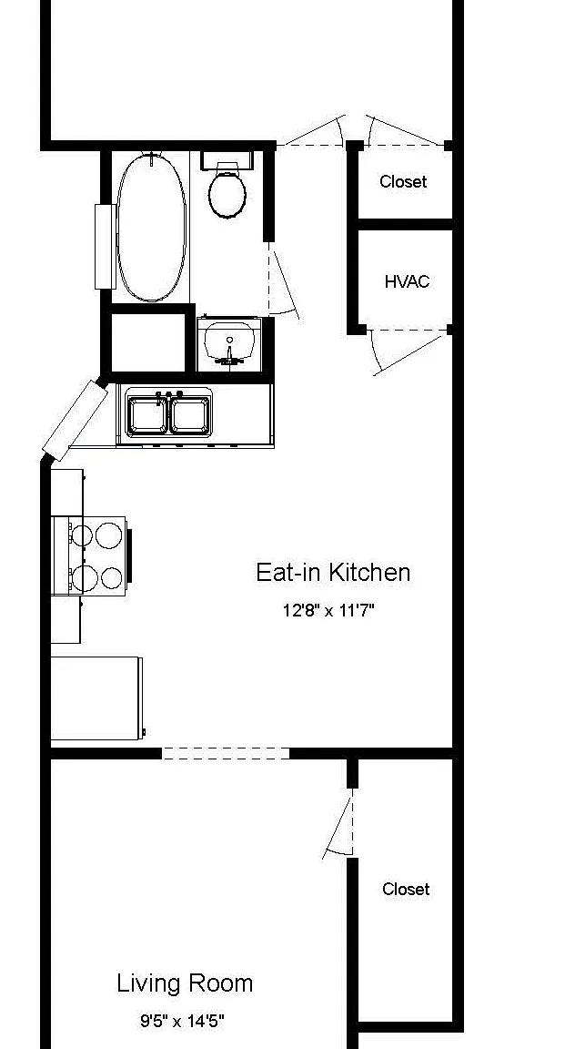 1 bed, 575 sqft, $850 — Photo 3
