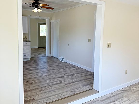 Home Entryway to Kitchen: new flooring and paint