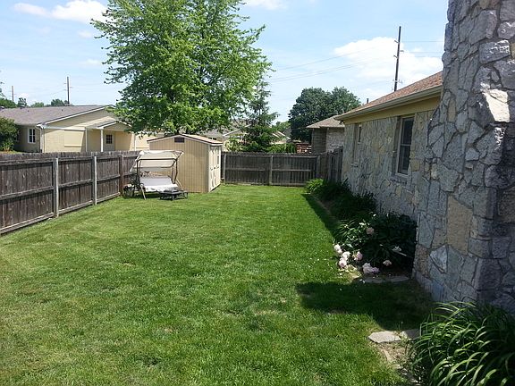 fully fenced in backyard