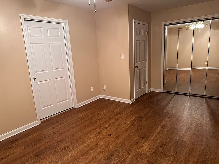 Mirror doors for the closet in bedroom #2.
