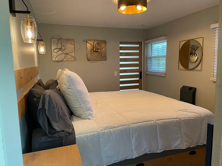 Bedroom #1: King bed with walk in closet