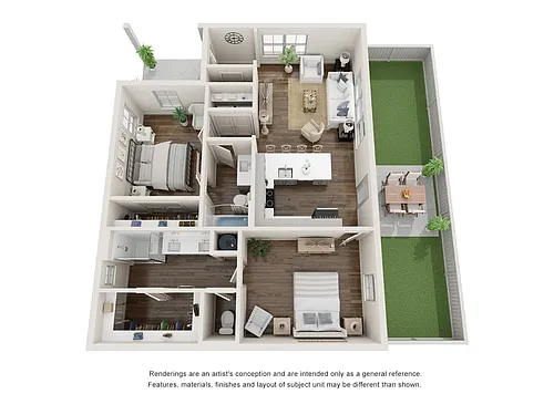 Floor plan 2 Bed Birch Twin