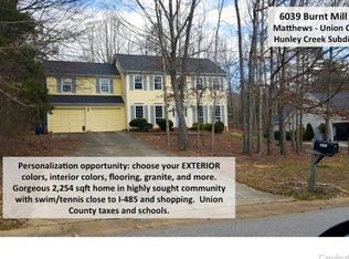 6039 Burnt Mill Run, Matthews, NC 28104