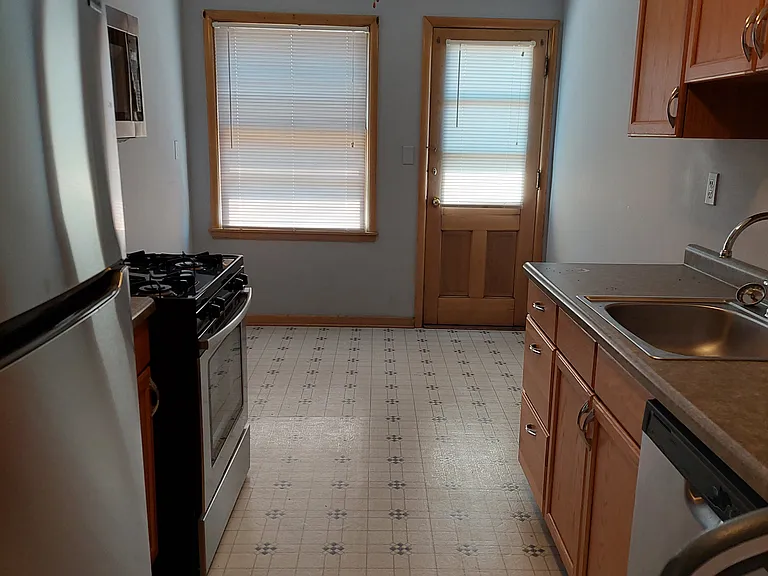 There is new plank flooring but no picture yet. (this is the old floor)
