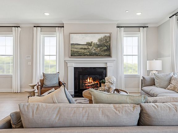 Great room with large windows