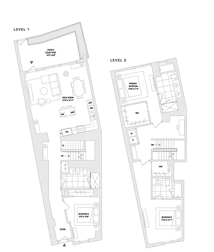 Floor plan 2DU A6