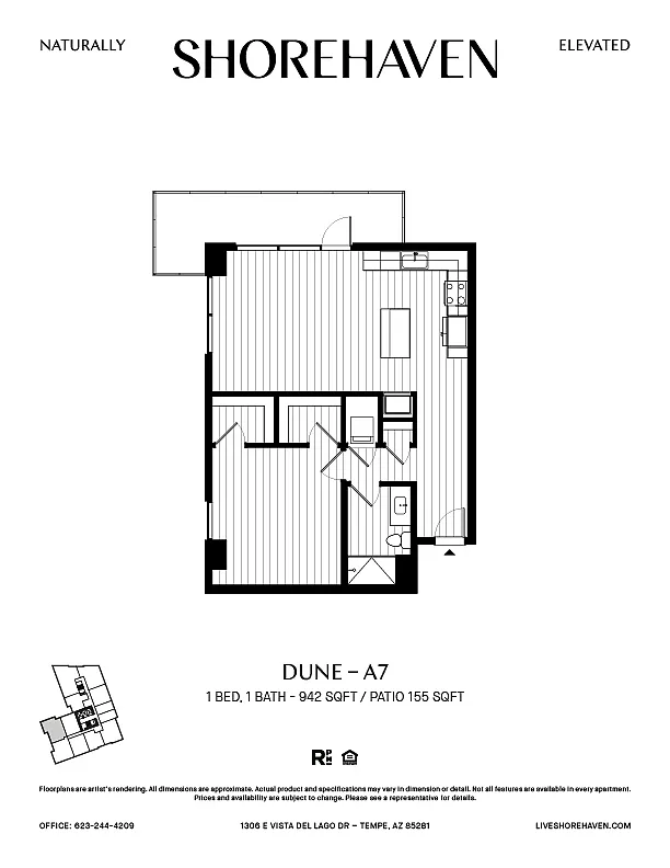 Floor plan Dune - A7