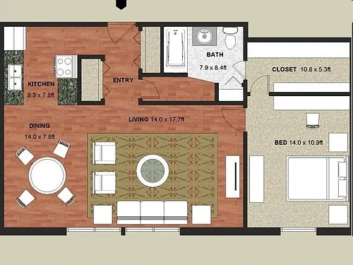 Floor plan Dawson