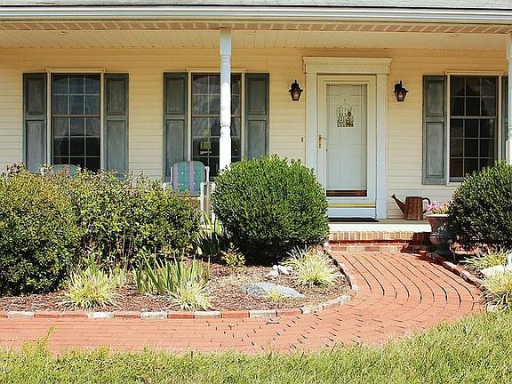brick walkway to front door