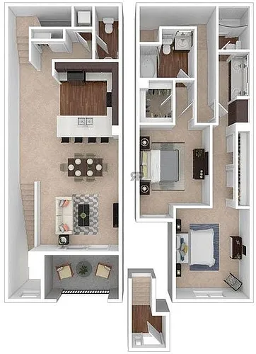 Floor plan Two Bedroom - 4