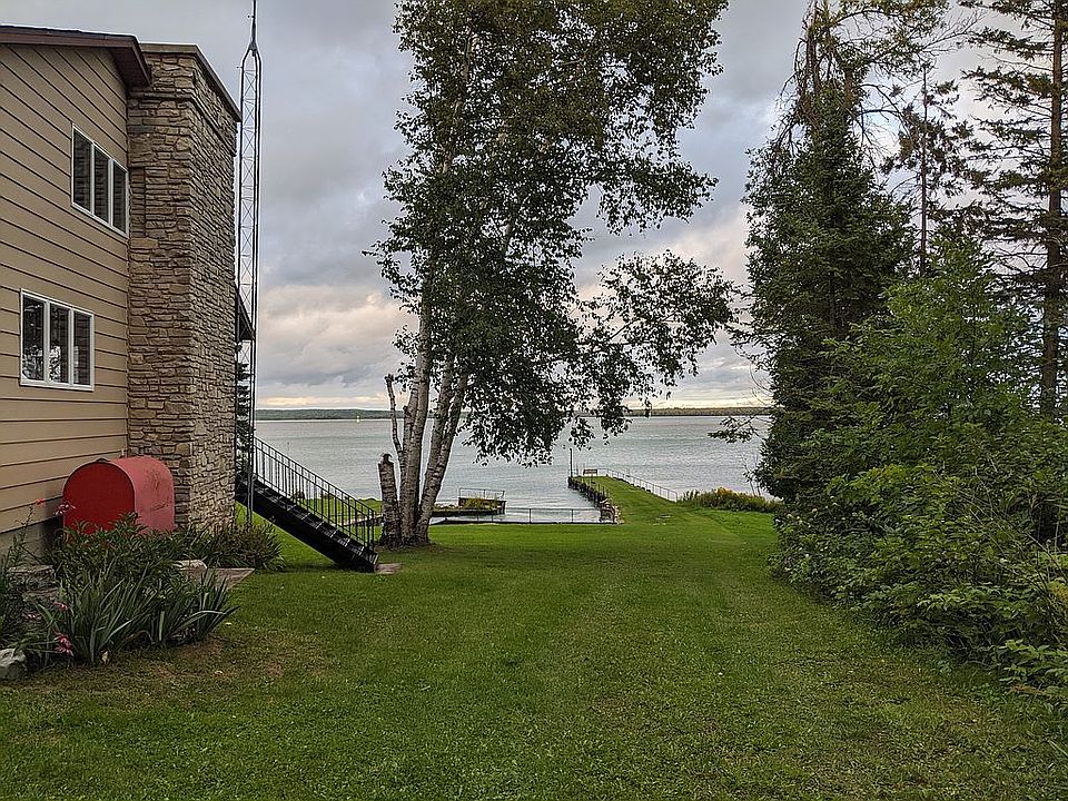 View from circle driveway