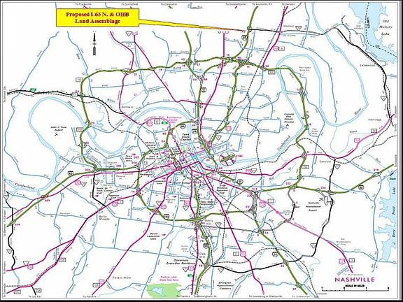 Aerial Map of Nashville