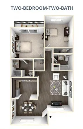 Floor plan 2X2