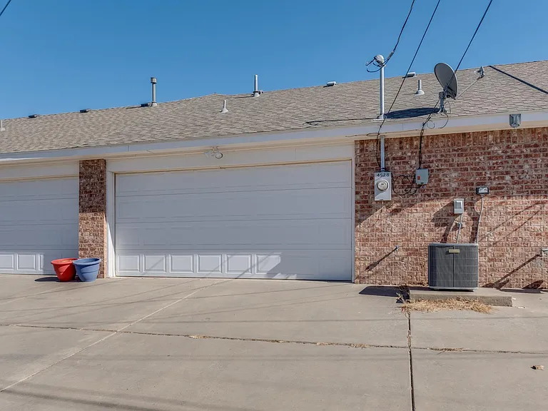 Driveway and garage