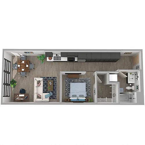 Floor plan 1x1O-34