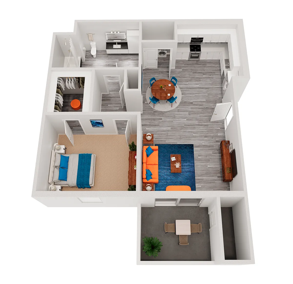 Floor plan 1X1