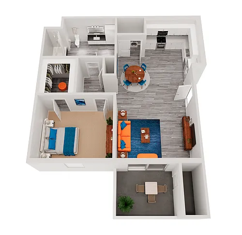 Floor plan 1X1