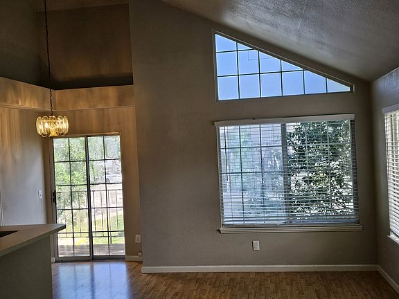 Exit to the deck and exterior storage closet