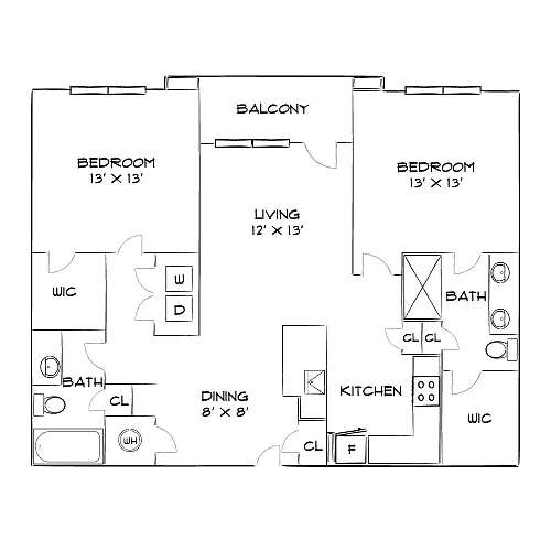 Floor plan Design 2B