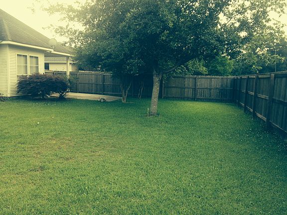 Back yard with patio