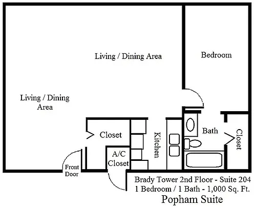 Floor plan Popham