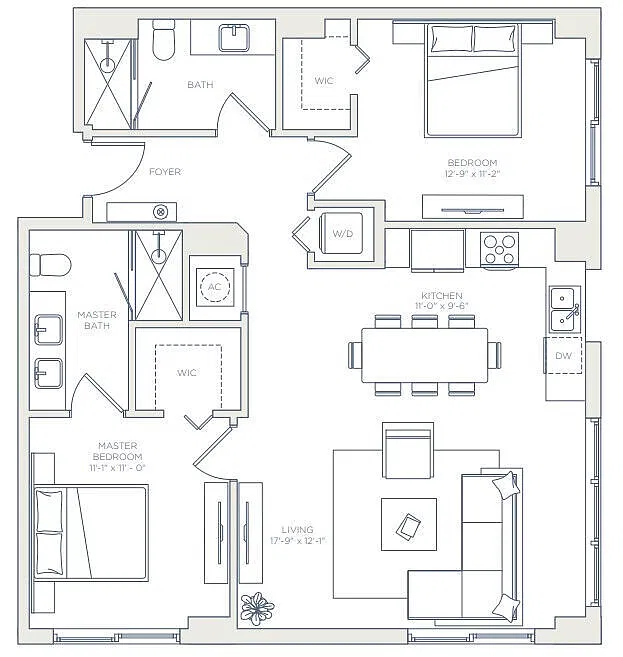 Floor plan West - B2