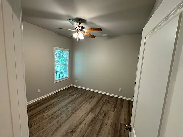 2 Bedrooms are located on the Terrace Level with closet and ceiling fans
