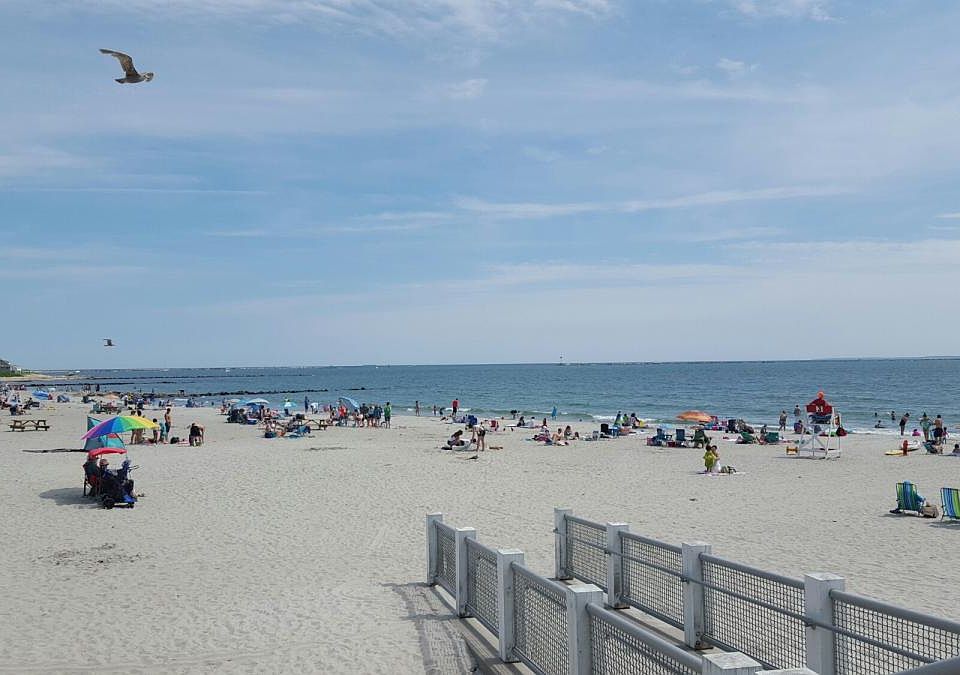 Location is in between Salty Brine Beach and Roger Wheeler.