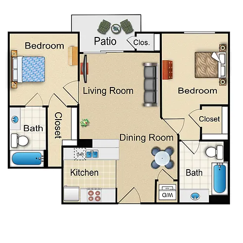 Floor plan Q