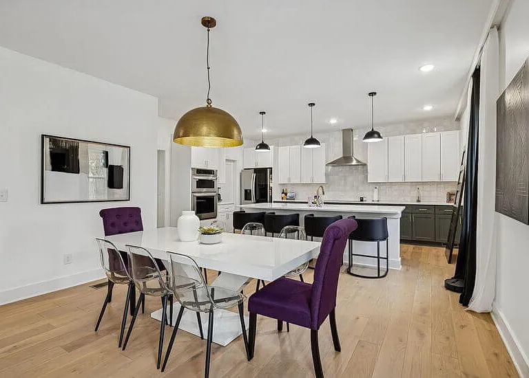 Beautifully curated dining room