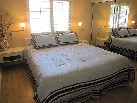 Guest bedroom with king bed