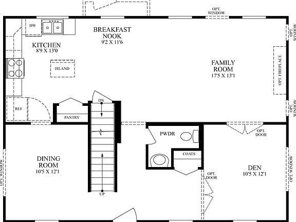 Elevation A - 1st Floor