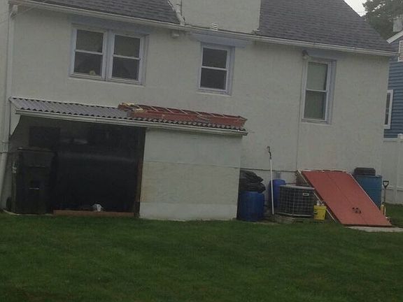 backyard and cellar doors