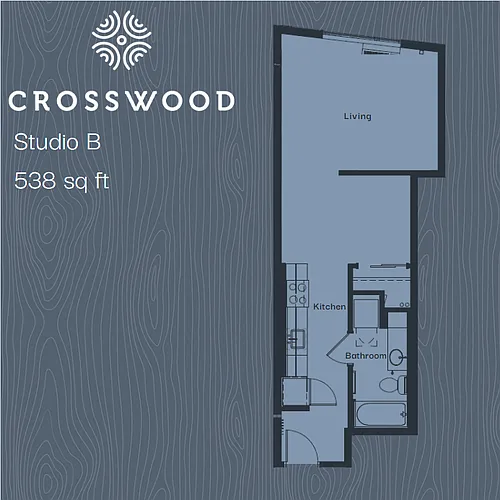 Floor plan Studio B