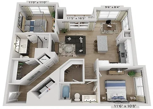 Floor plan B3