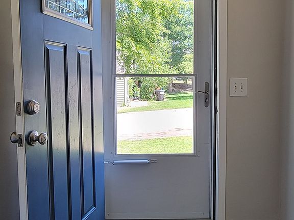 Looking out front door.