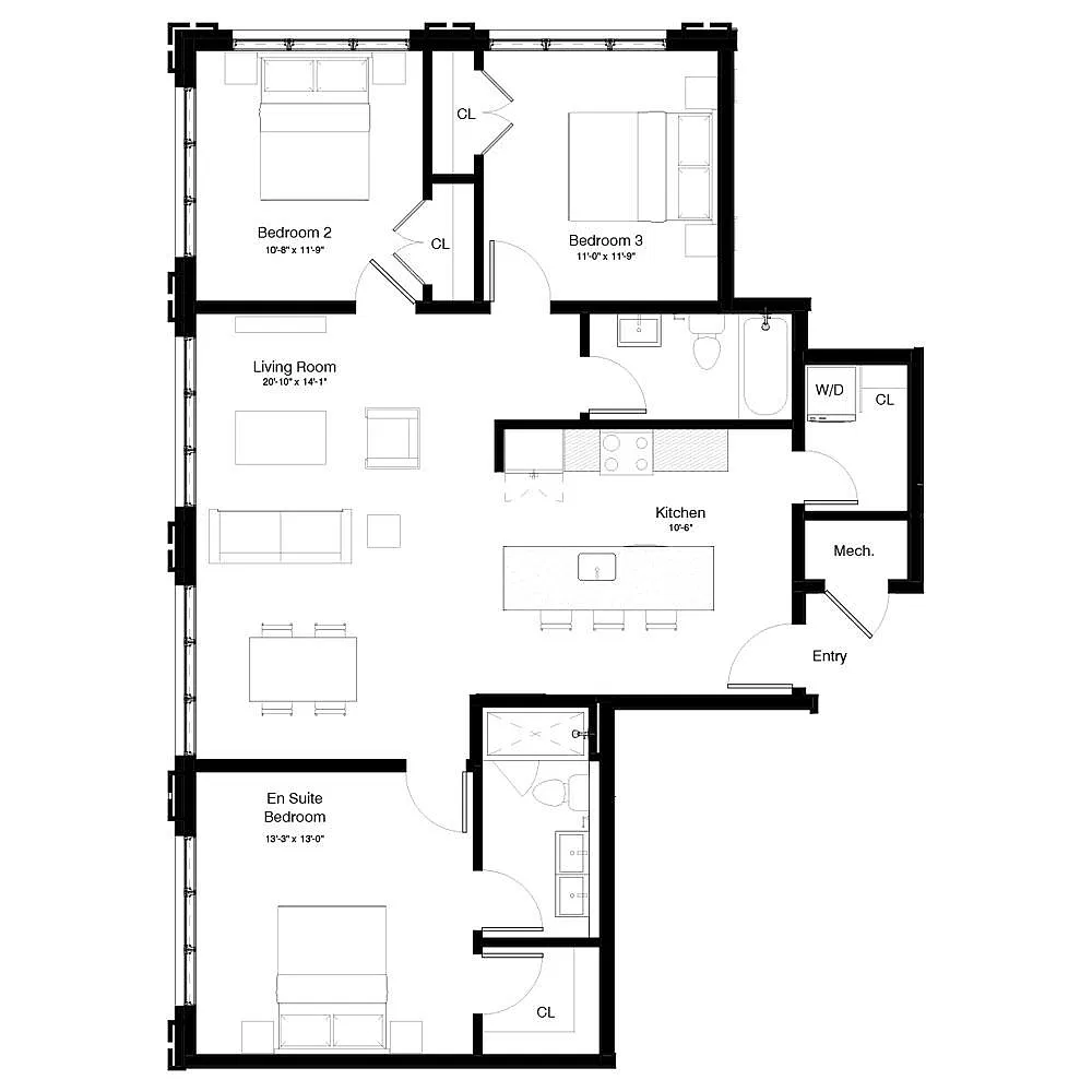 Floor plan 201-601