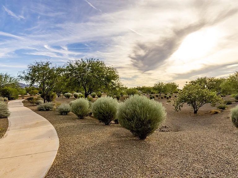 The neighborhood is also filled with walking paths that shield you from street traffic and also connect to Gilbert Regional Park.