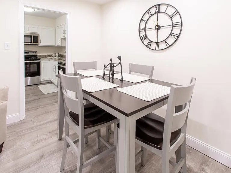 DINING ROOM IN MODEL APARTMENT